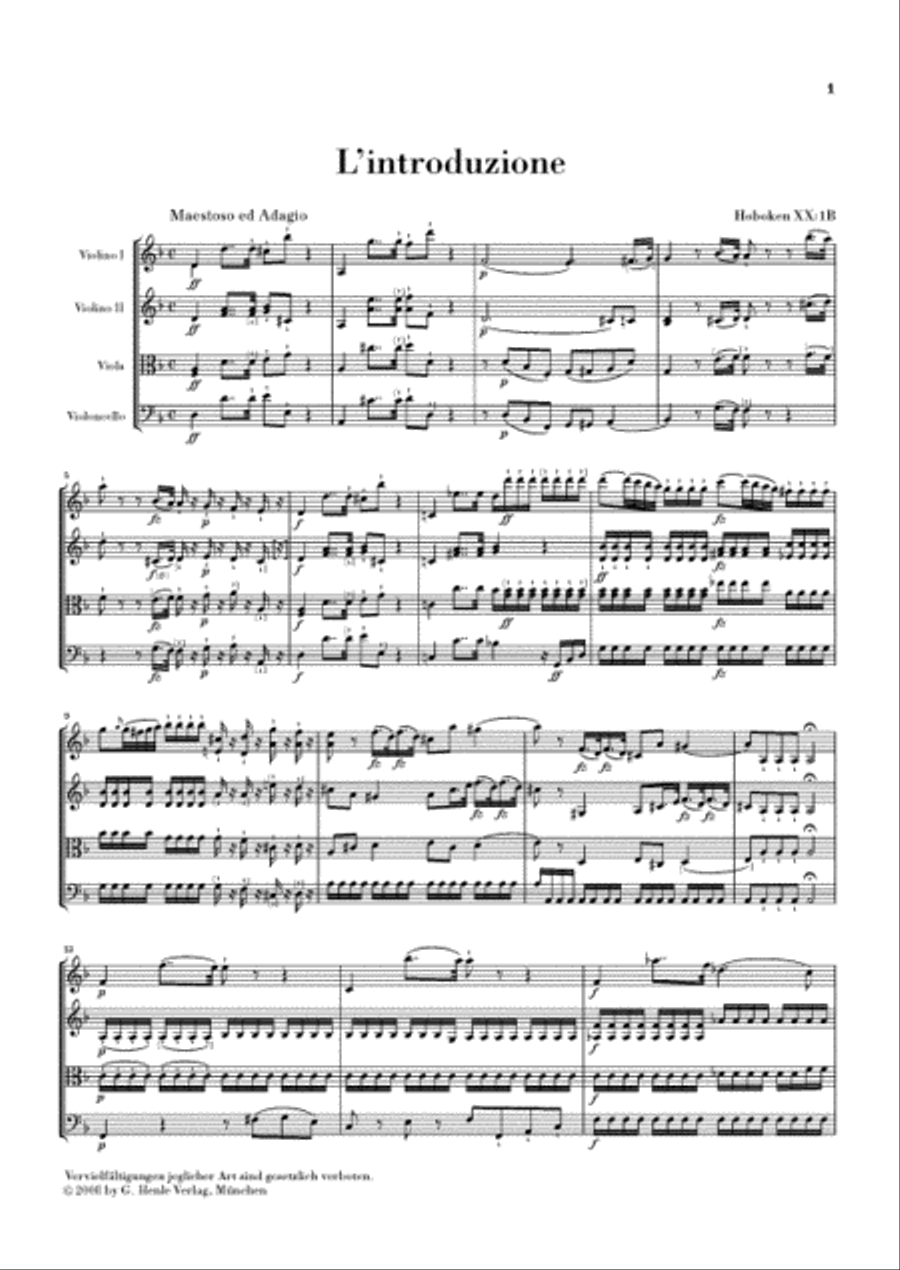 Seven Last Words of Christ, Hob. XX/1B String Quartet scores gallery preview page 2