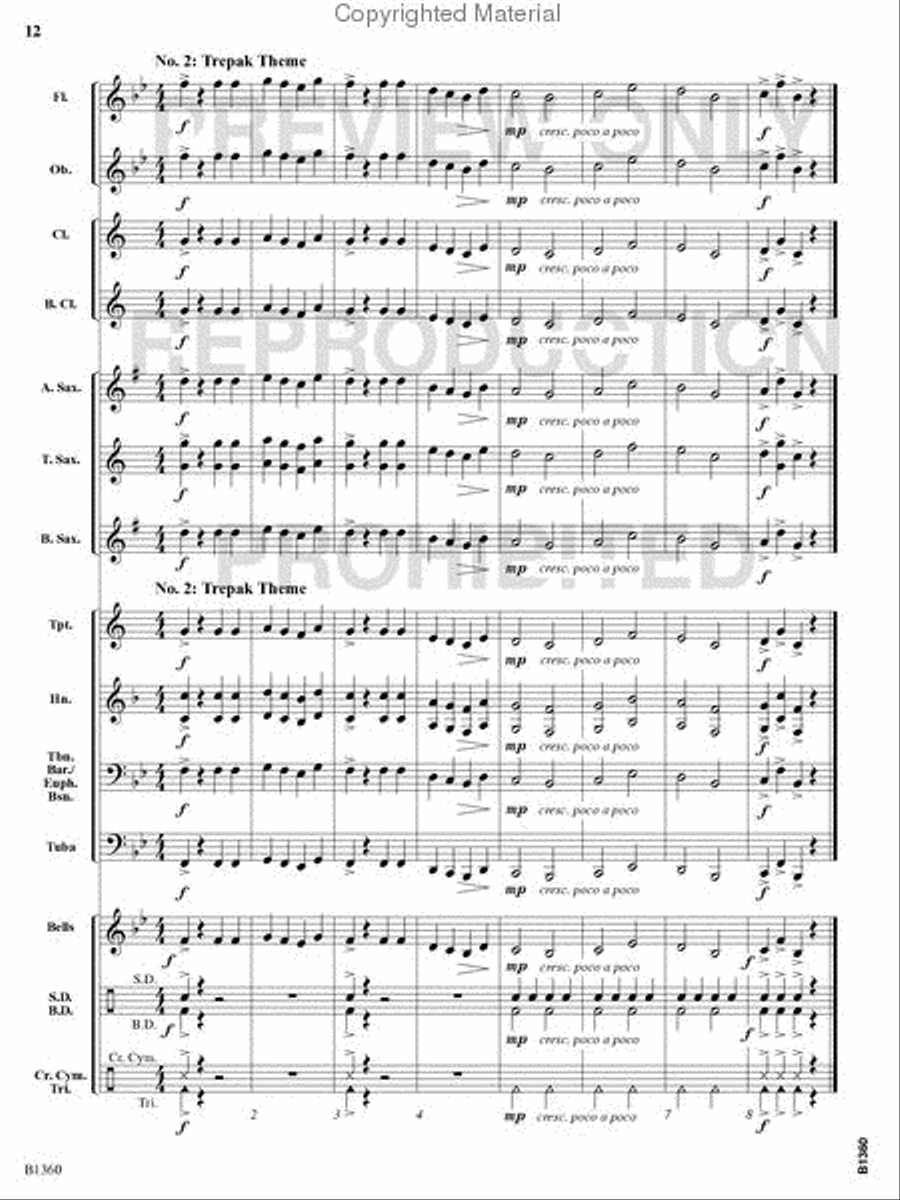 The Nutcracker Concert Band scores gallery preview page 11