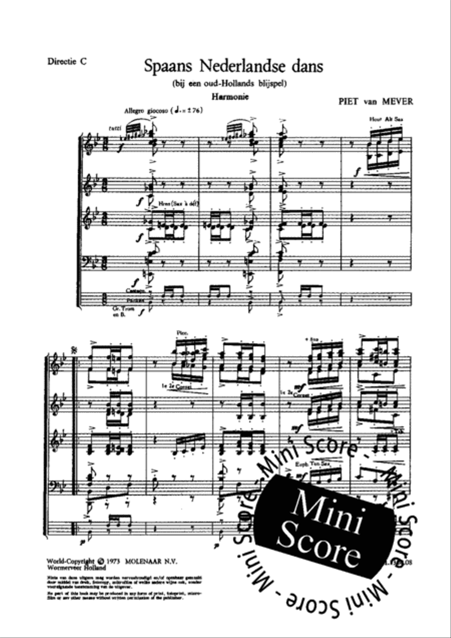 Spaans Nederlandse Dans Concert Band scores gallery preview page 4