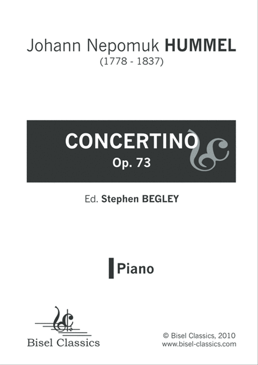 Concertino, Op. 73 - Piano Part Piano Solo scores gallery preview page 3