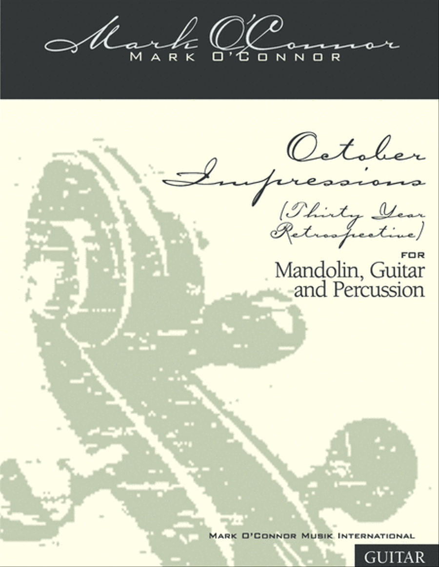 October Impressions (guitar part – mandolin, guitar, percussion) Small Ensemble scores gallery preview page 1