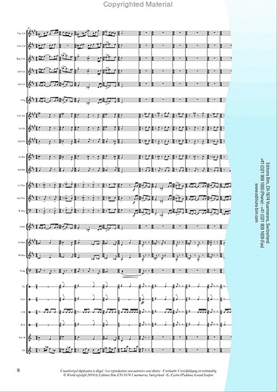 Grand Fanfare Brass Band scores gallery preview page 9
