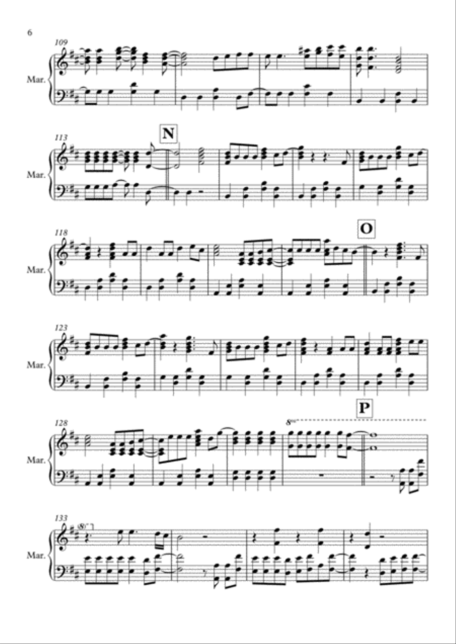 The Greatest Show Marimba scores gallery preview page 6