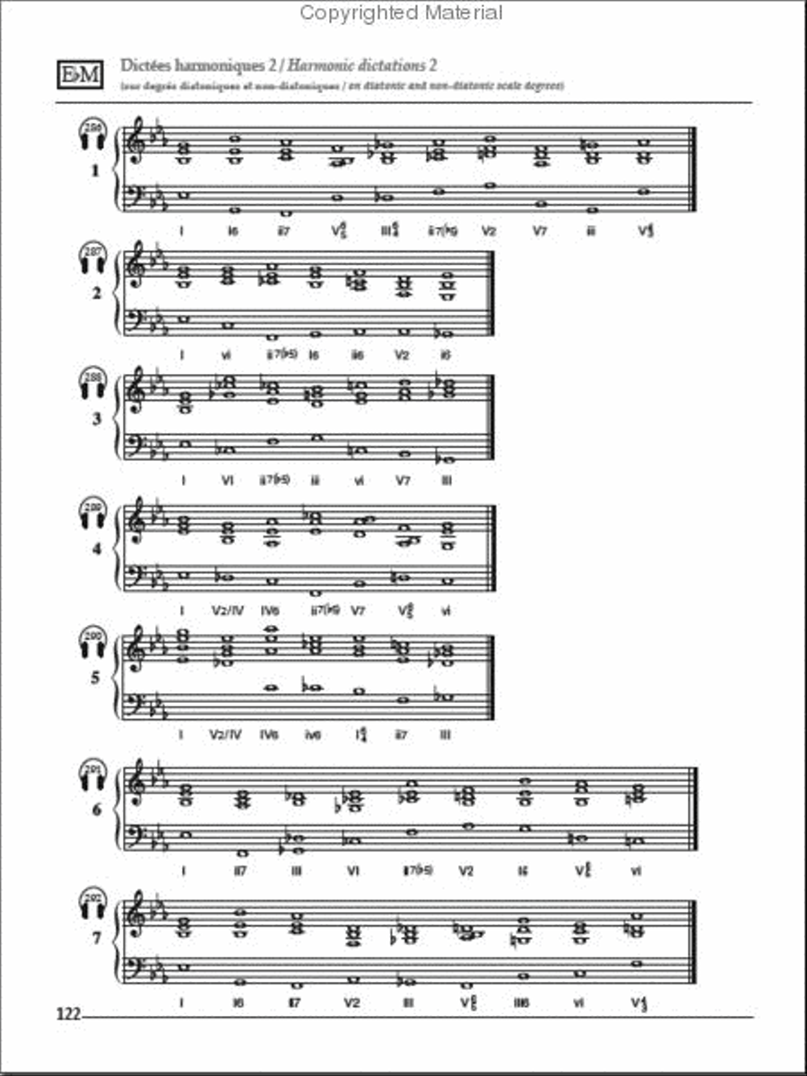 Recueil de dictées mélodiques et harmoniques (CD inclus) CD scores gallery preview page 2