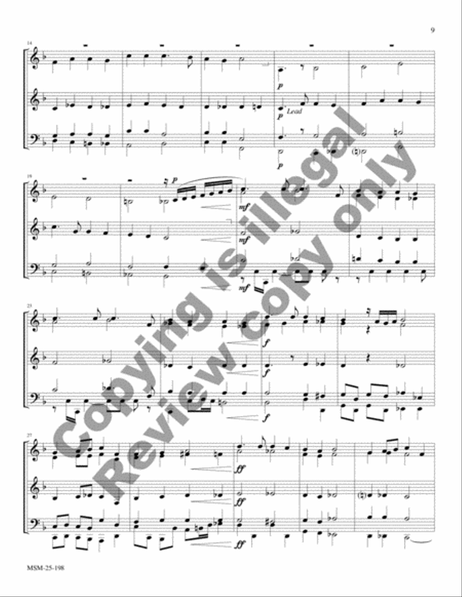 Christmas Jazz for Brass Quintet, Set 1 Brass Quintet scores gallery preview page 6