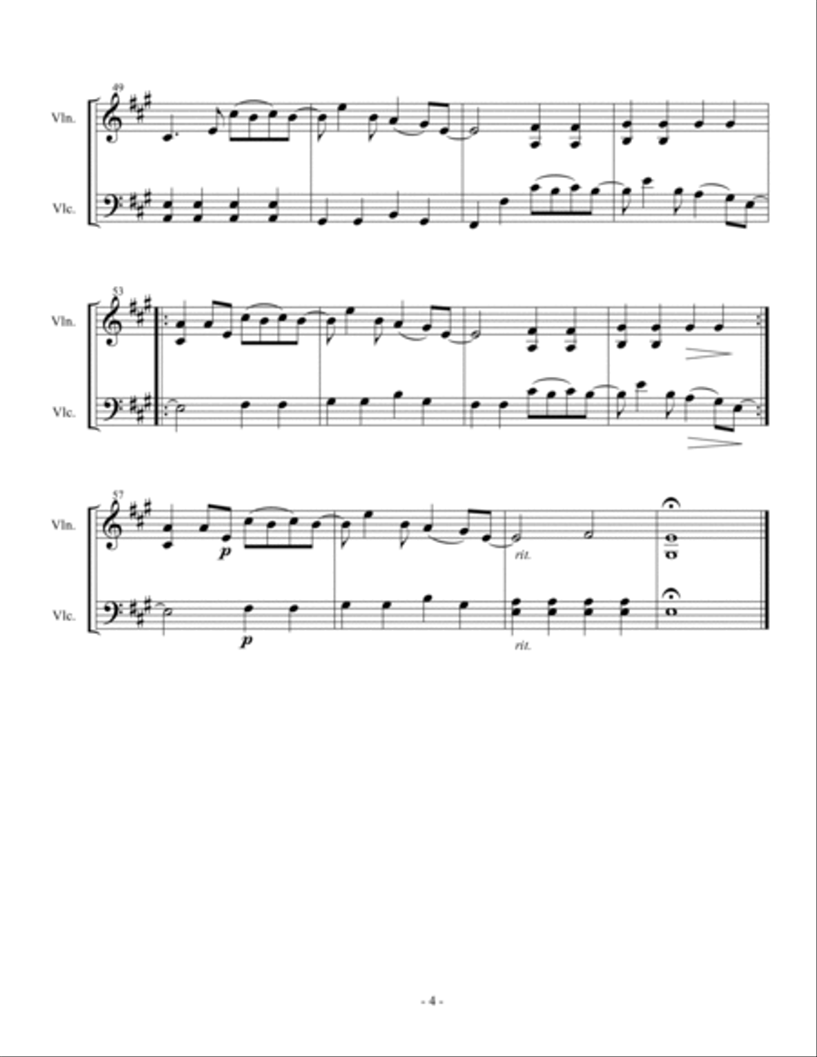 God Only Knows String Duet scores gallery preview page 5