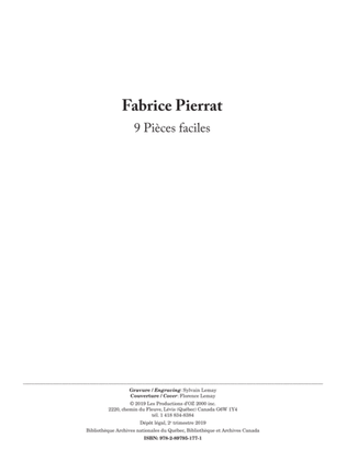 Book cover for 9 Pièces faciles