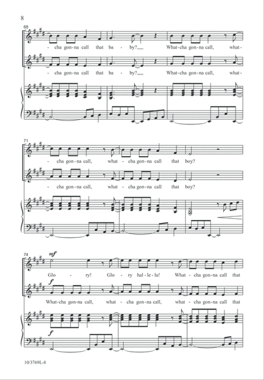 Call Him Jesus Unison Choir scores gallery preview page 8
