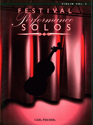 Book cover for Festival Performance Solos - Volume 2 (Violin)