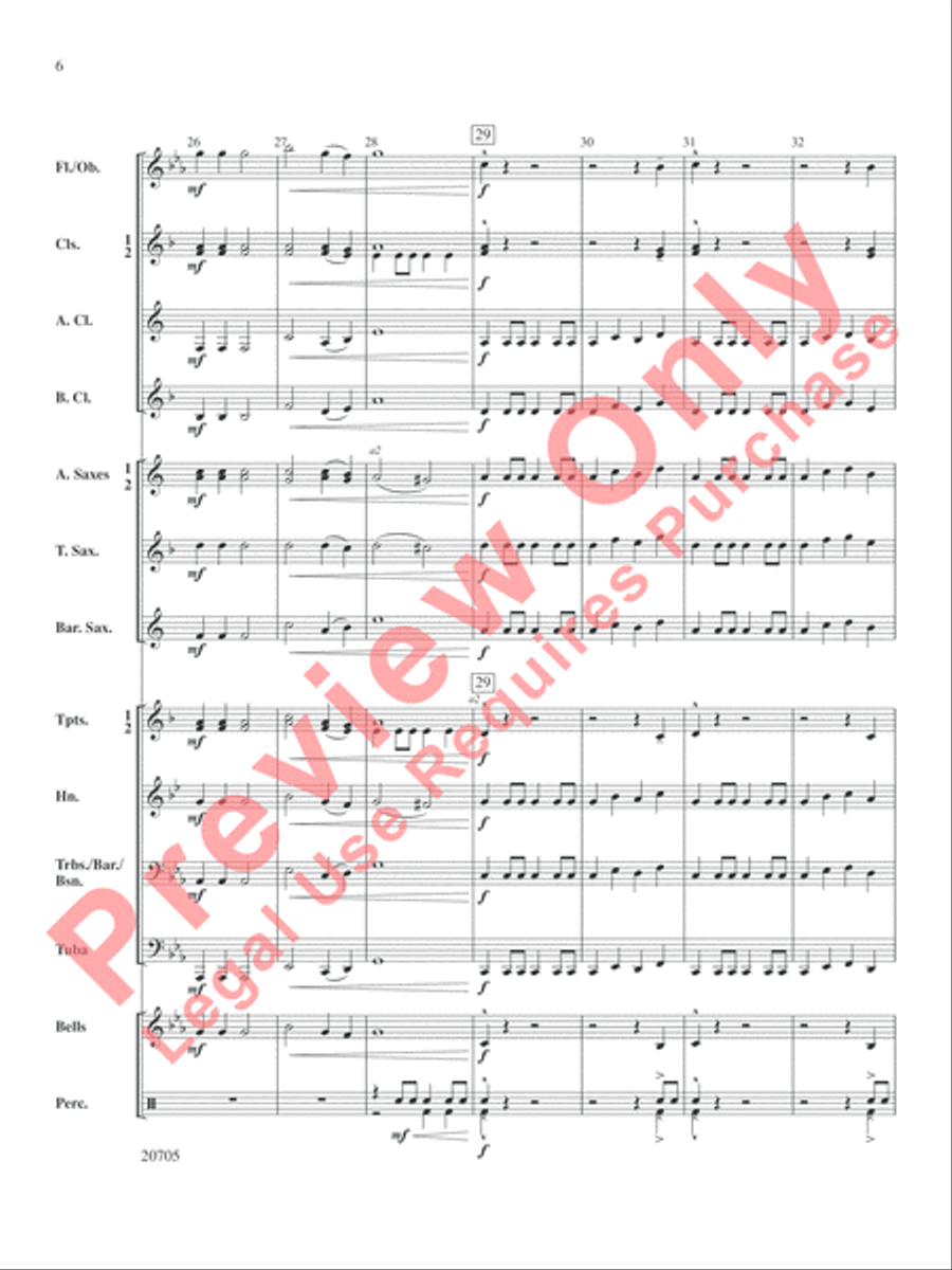 Alpha Squadron Concert Band scores gallery preview page 7