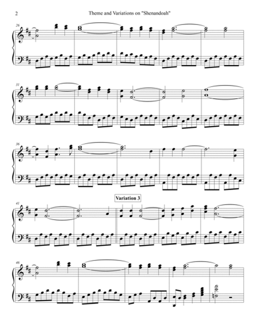 Theme and Variations on Shenandoah (Advanced)