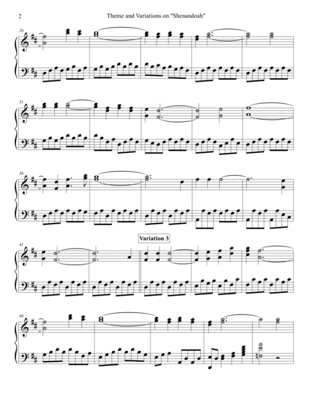 Theme and Variations on Shenandoah (Advanced)