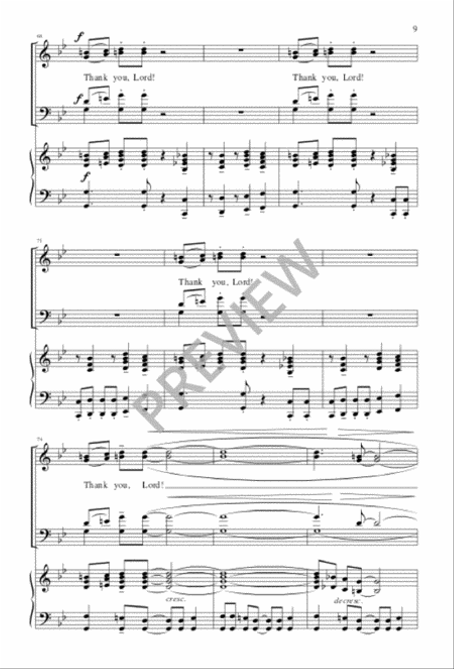 Thank You, Lord 4-Part scores gallery preview page 10