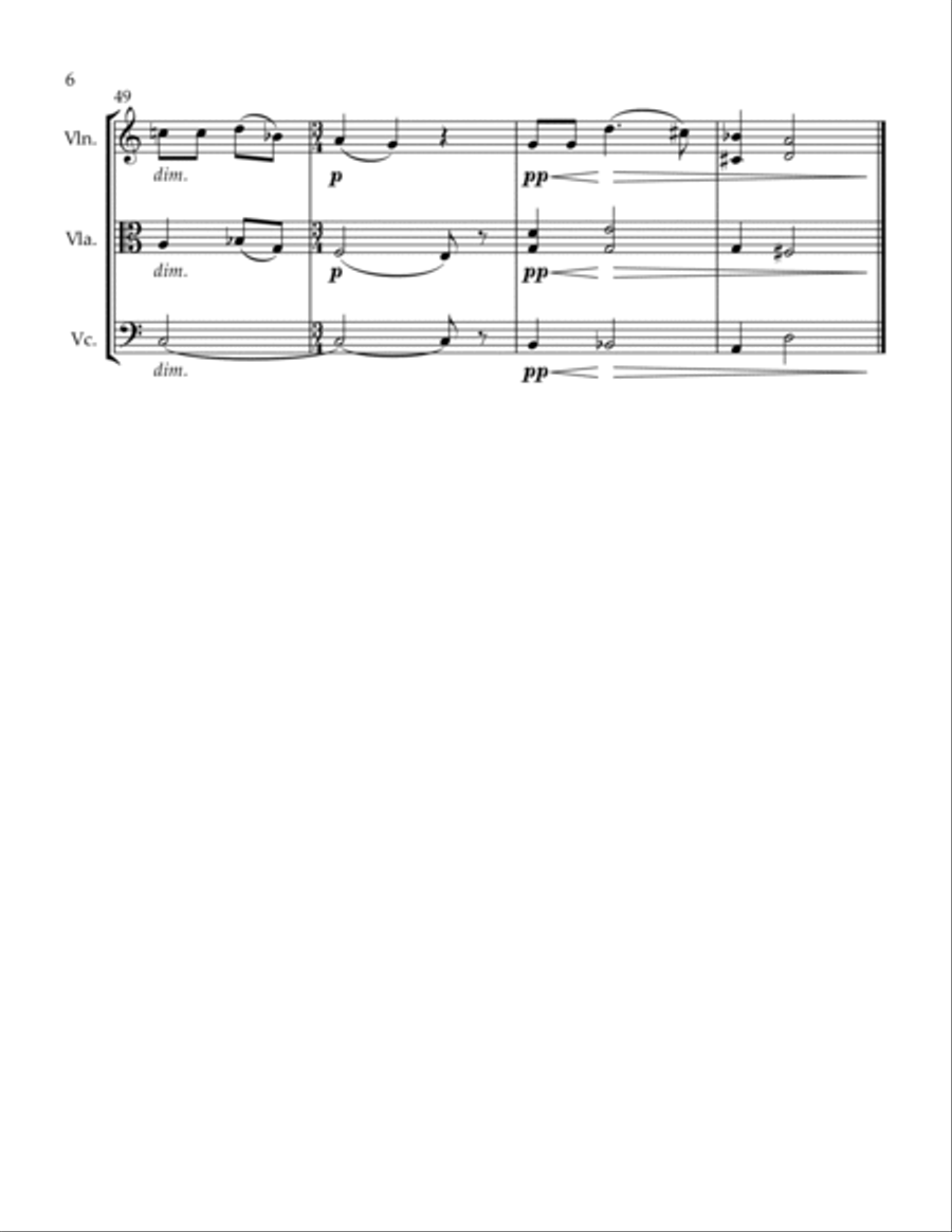 3 Trios The Blossom Unfolds Sweetheart Wait For Me Oh Mother-in-law String Trio scores gallery preview page 6