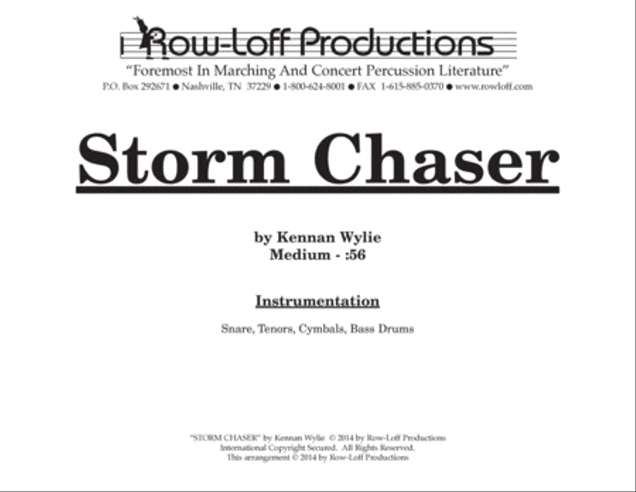 Storm Chaser w/Tutor Tracks Percussion Ensemble scores gallery preview page 2