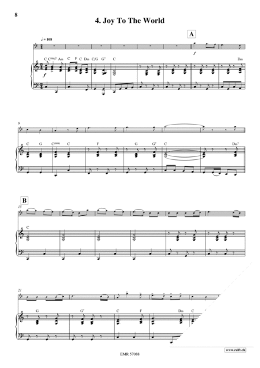18 Christmas Songs Bass Recorder scores gallery preview page 7