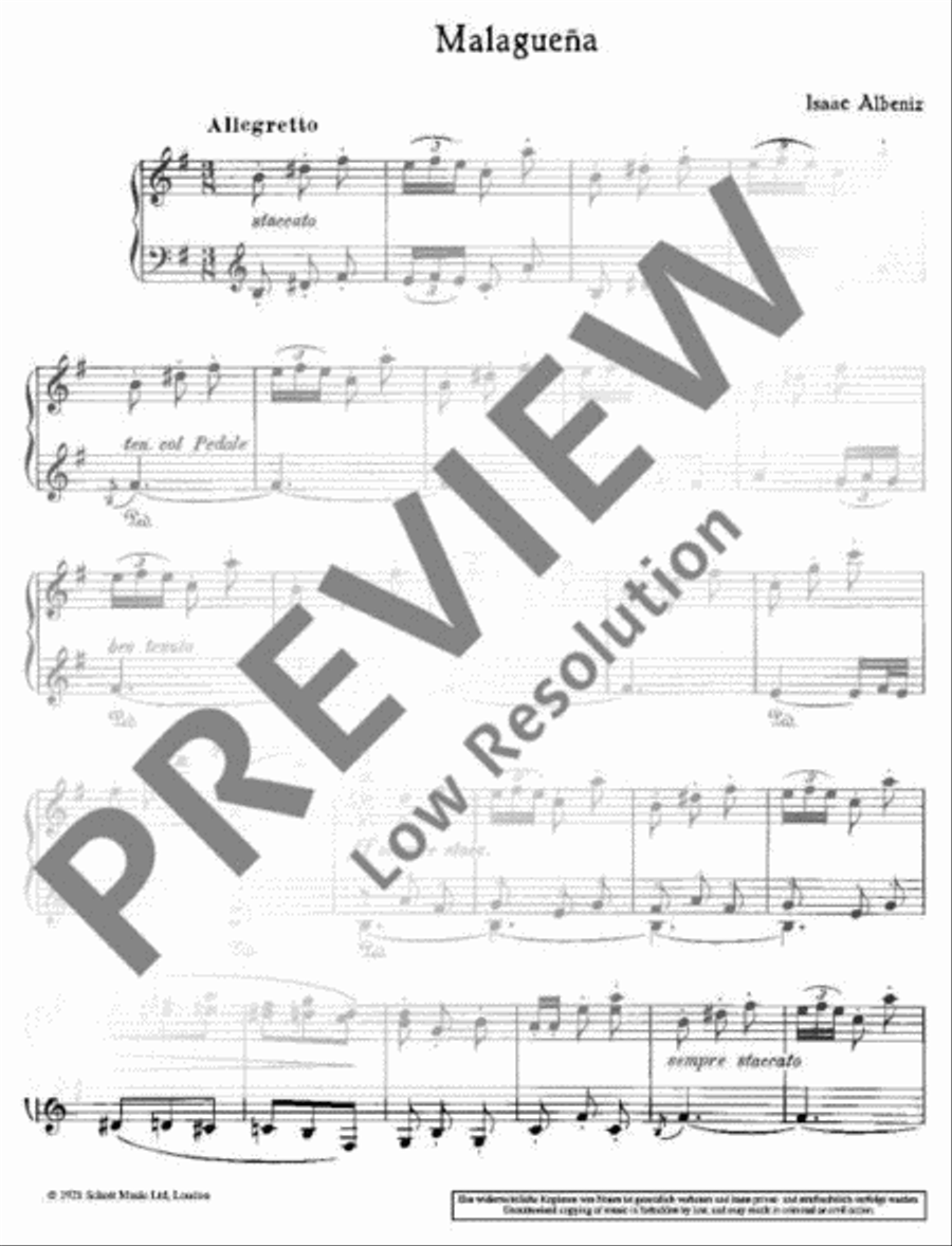 Malagueña Piano Solo scores gallery preview page 4