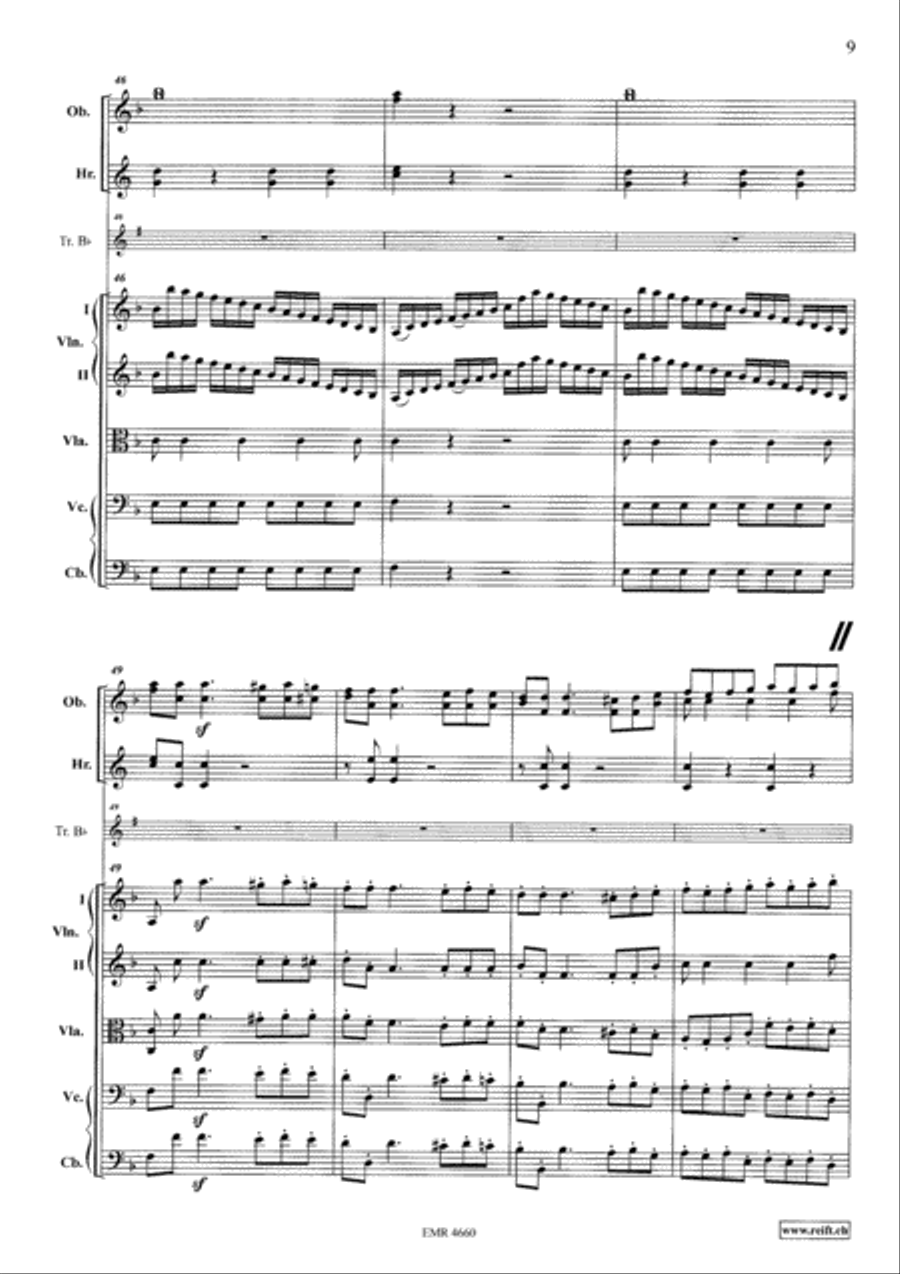 Grand Concerto in F Major Orchestra scores gallery preview page 9