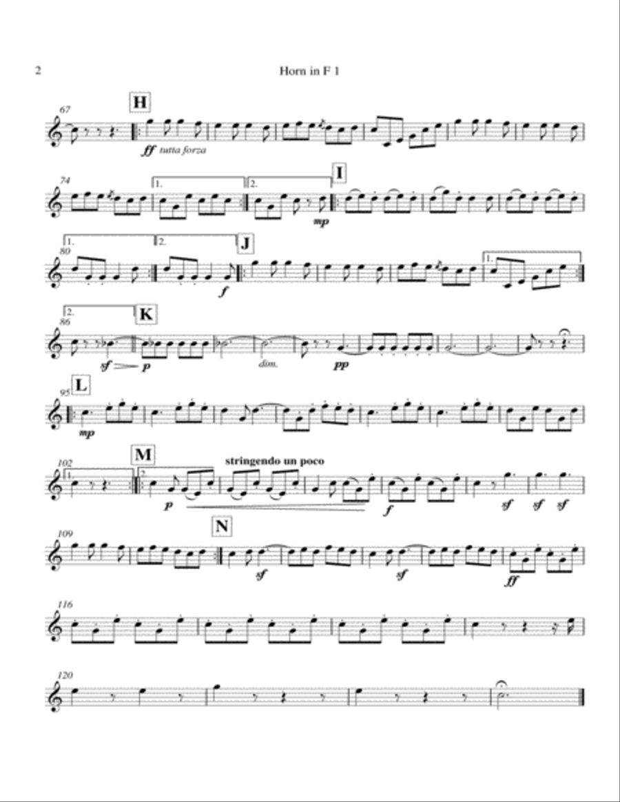 Fanfare for the Hunt Horn scores gallery preview page 5