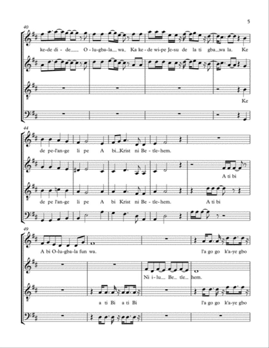 IGBALA DE 4-Part scores gallery preview page 5
