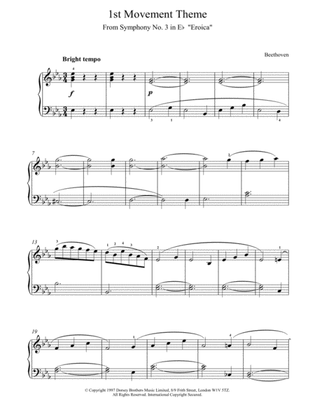1st Movement Theme From Eroica