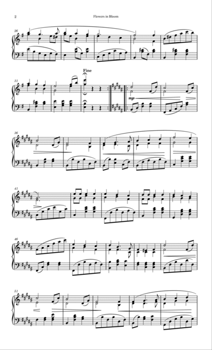 Flowers in Bloom Part scores gallery preview page 2