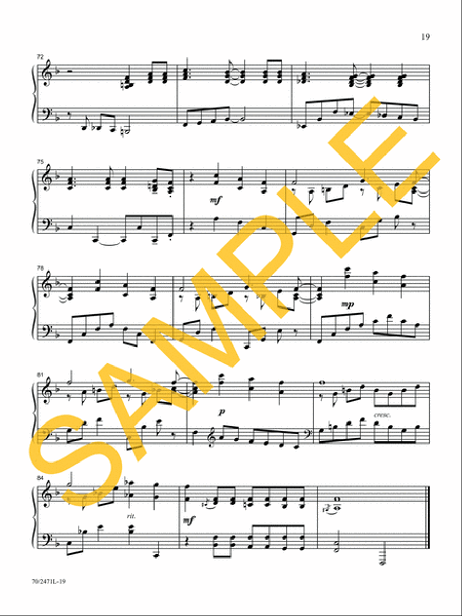 Through It All Piano Solo scores gallery preview page 14