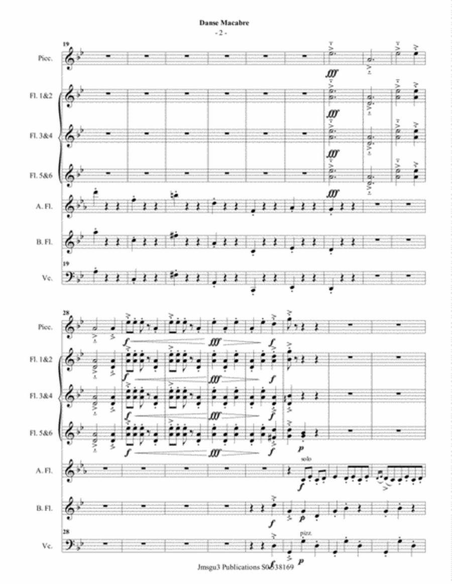 Saint-Saëns: Danse Macabre for Flute Choir image number null