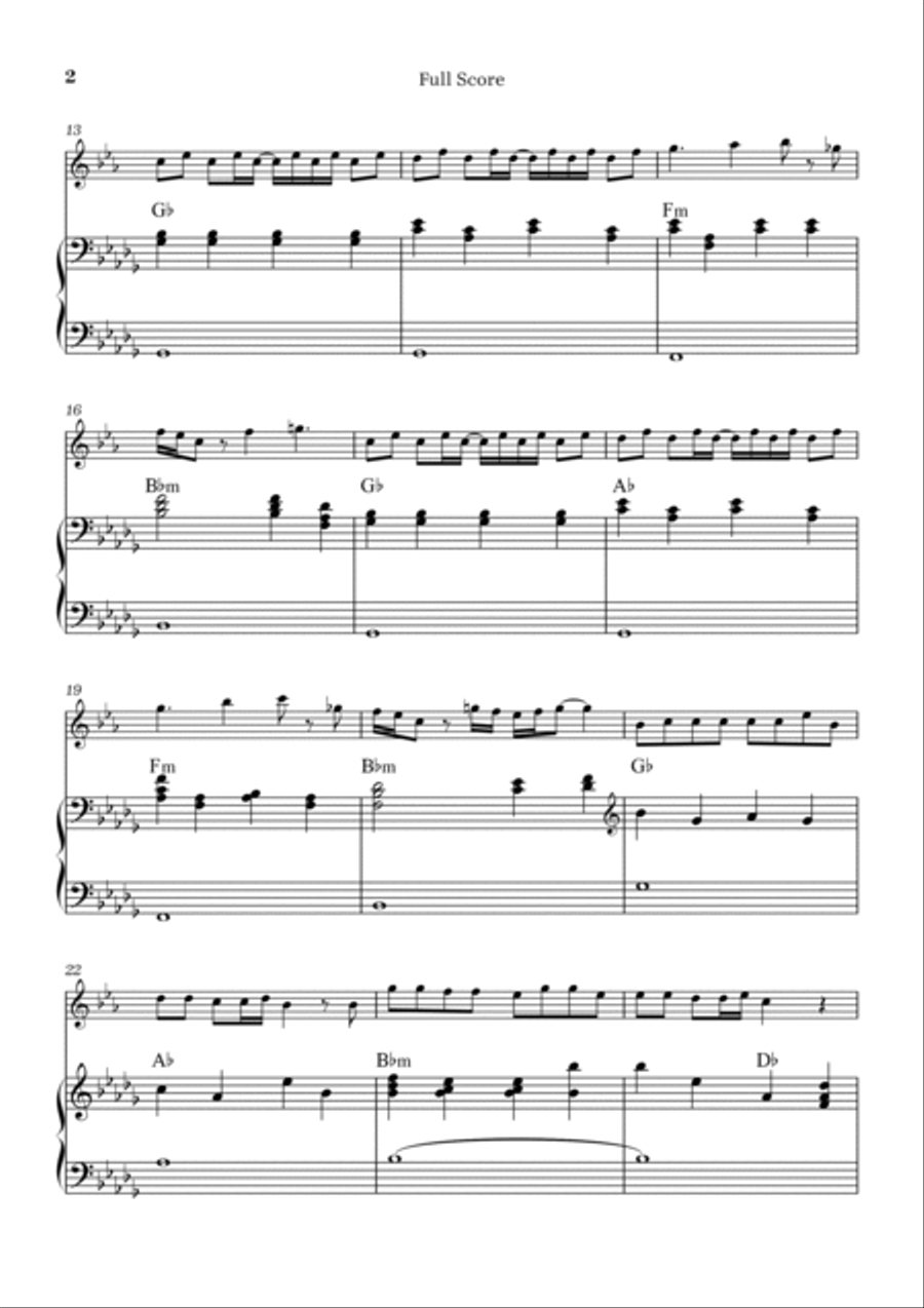 Peaches B-Flat Trumpet scores gallery preview page 2