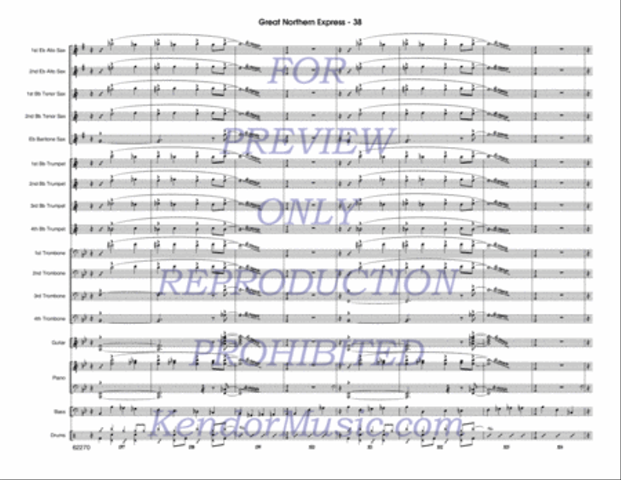 Great Northern Express Jazz Ensemble scores gallery preview page 39