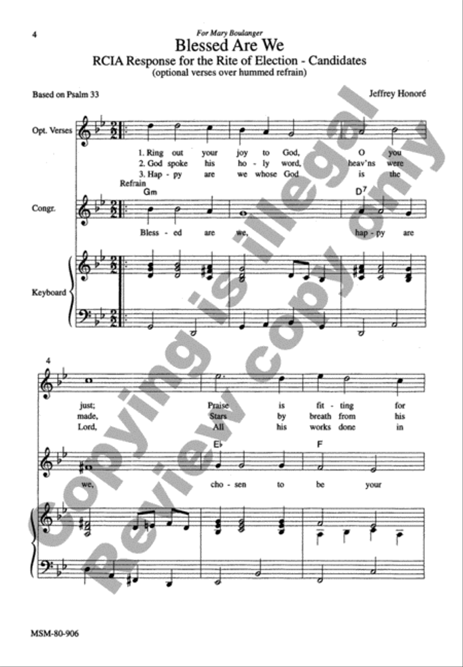 Blessed Are We Imitate Christ (2 Responses) 4-Part scores gallery preview page 4