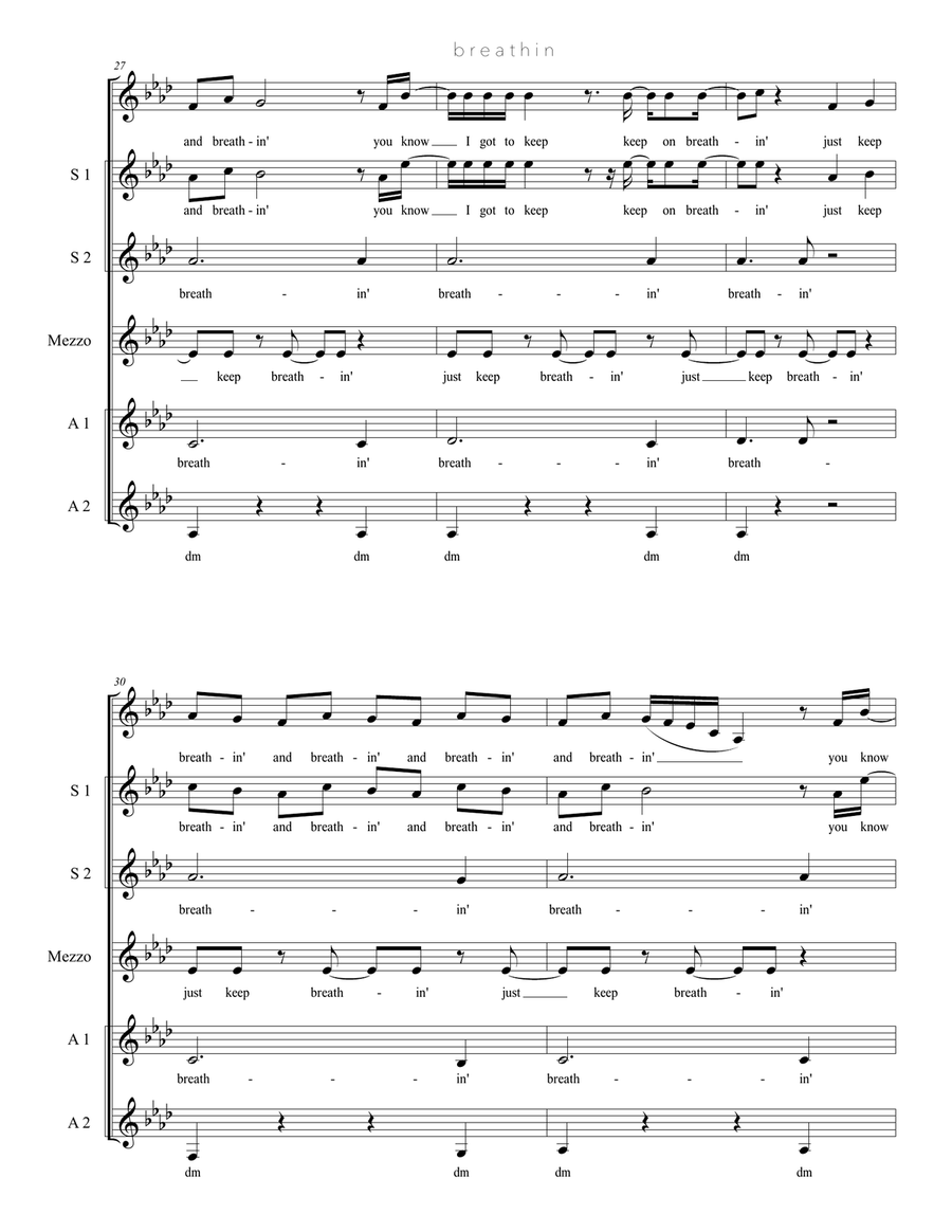 Breathin SSA scores gallery preview page 5
