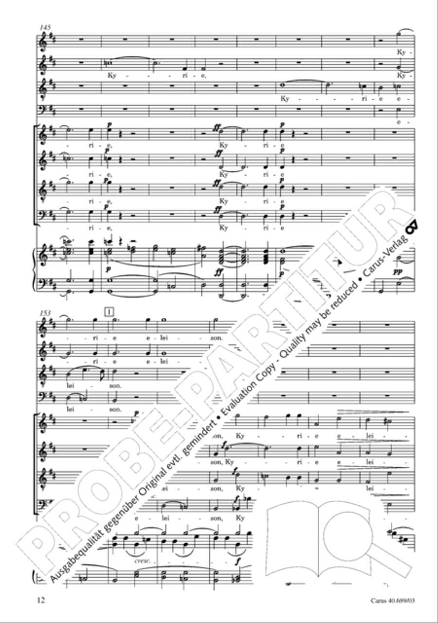 Missa solemnis Missa solemnis 4-Part scores gallery preview page 13