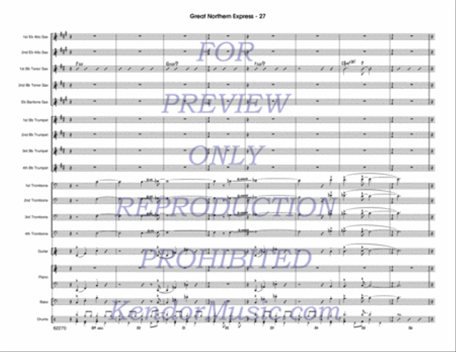 Great Northern Express Jazz Ensemble scores gallery preview page 28