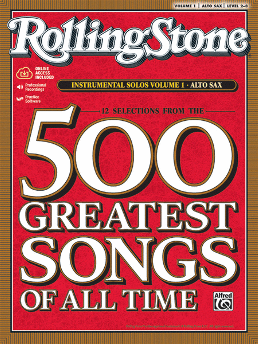 Selections from Rolling Stone Magazine's 500 Greatest Songs of All Time (Instrumental Solos) Alto Saxophone scores gallery preview page 1