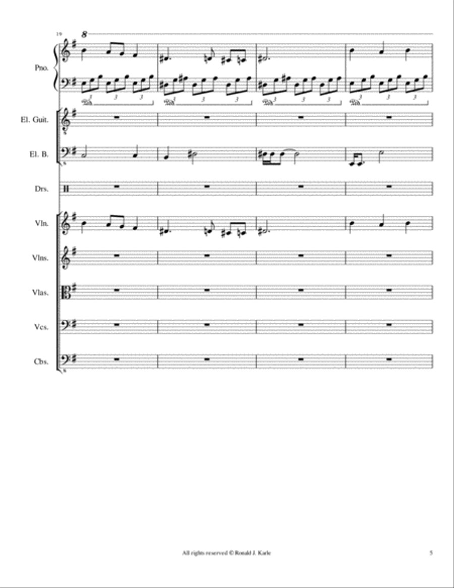 The Night of the Running Full Orchestra scores gallery preview page 6