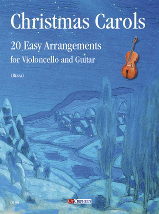 Book cover for Christmas Carols. 20 Easy Arrangements for Violoncello and Guitar
