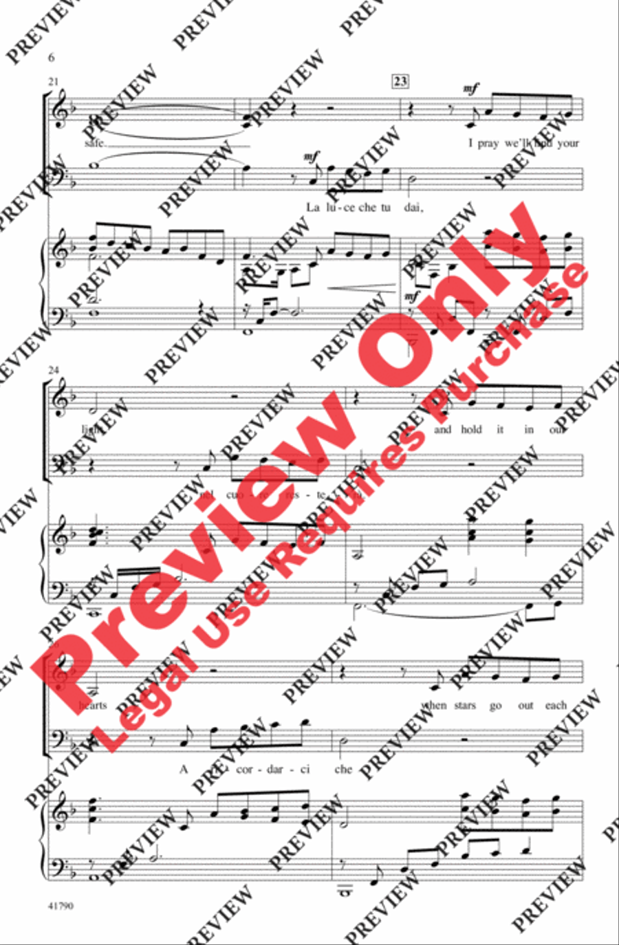 The Prayer 3-Part scores gallery preview page 6