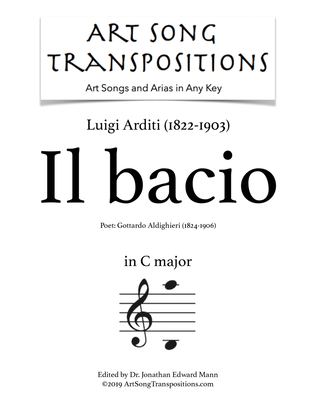 ARDITI: Il bacio (transposed to C major)