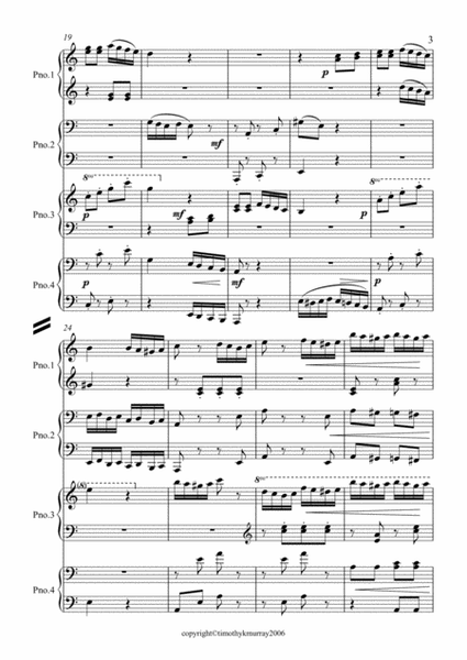 Mozart - Rondo alla Turca - 2 Pianos, 8 Hands image number null