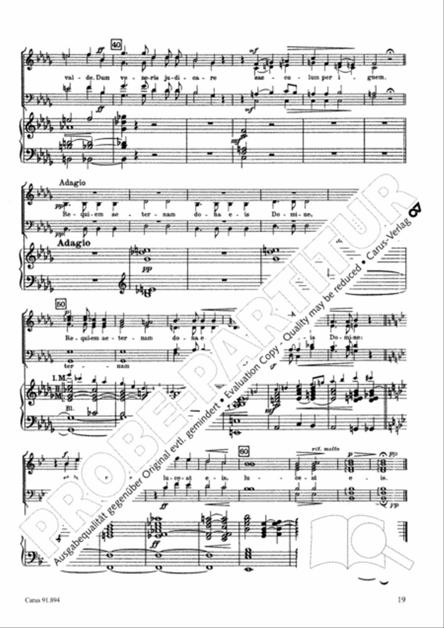 Requiem 4-Part scores gallery preview page 20