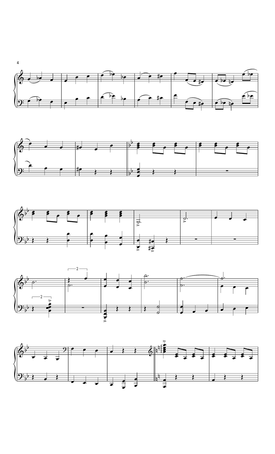 Scherzo For X-Wings Piano Solo scores gallery preview page 4