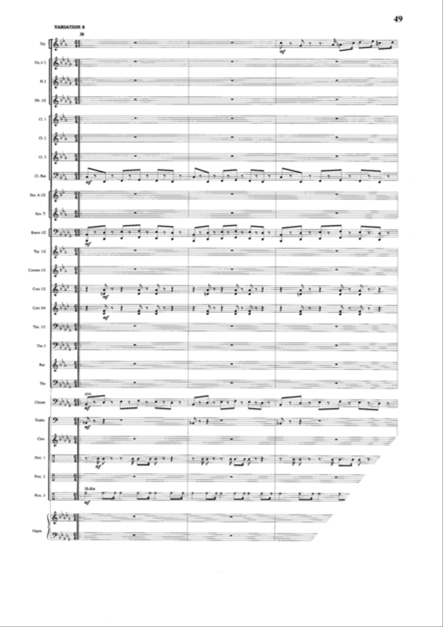 Thema und Variationen Concert Band scores gallery preview page 13