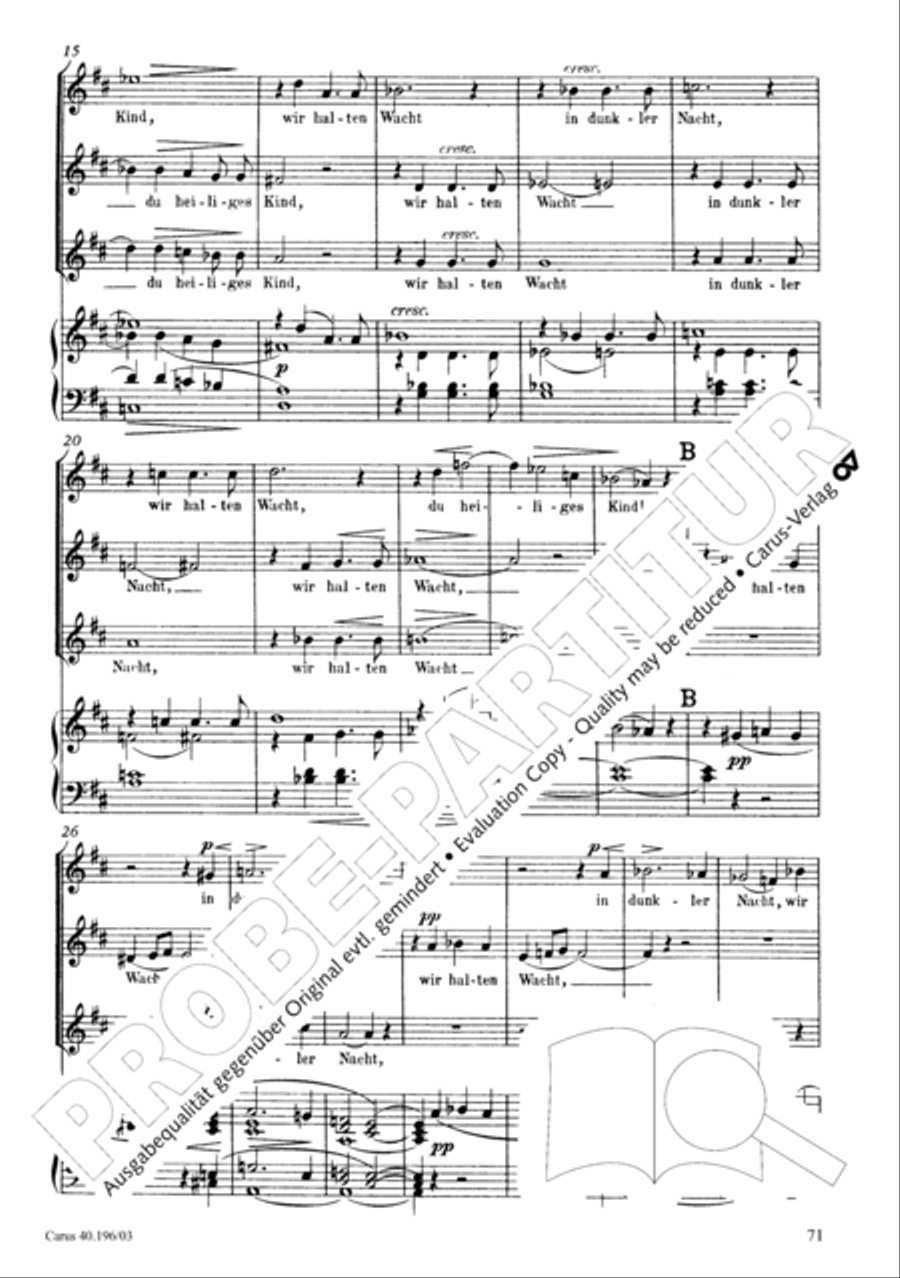 Die Geburt Christi Die Geburt Christi SSA scores gallery preview page 72