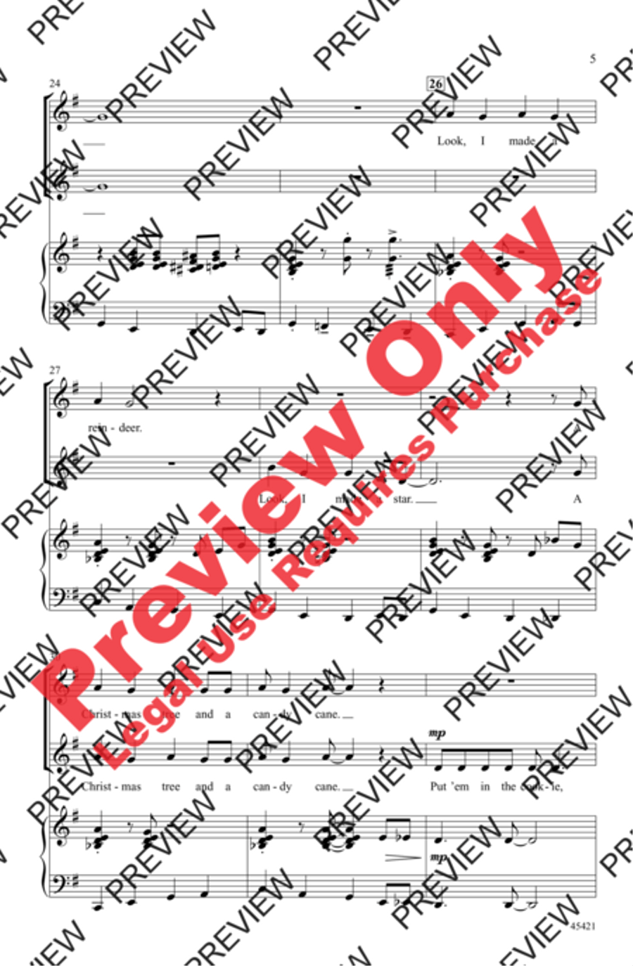 Sugar Cookie! Sugar Cookie! 2-Part scores gallery preview page 5
