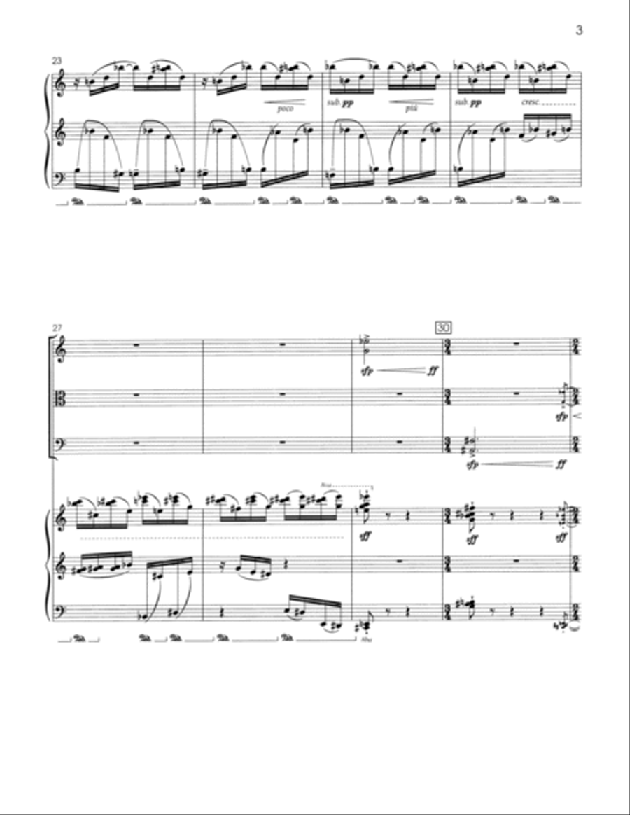 Funny Like a Monkey for piano quartet Piano Quartet scores gallery preview page 5