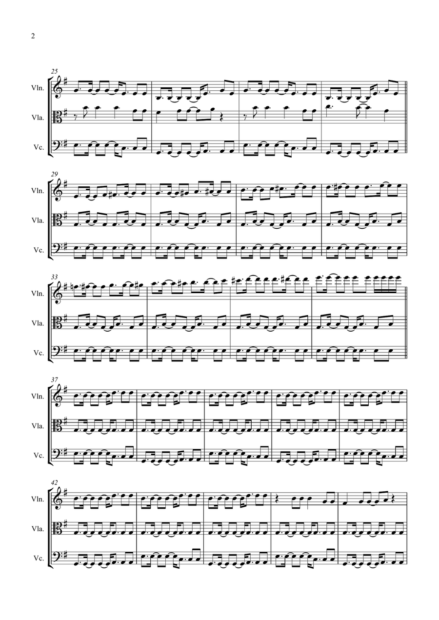 We Found Love We Found Love String Trio scores gallery preview page 2