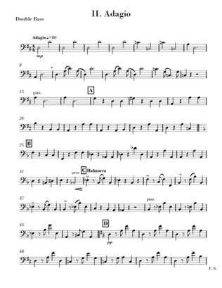 Divertimento for Strings: II. Adagio - Parts