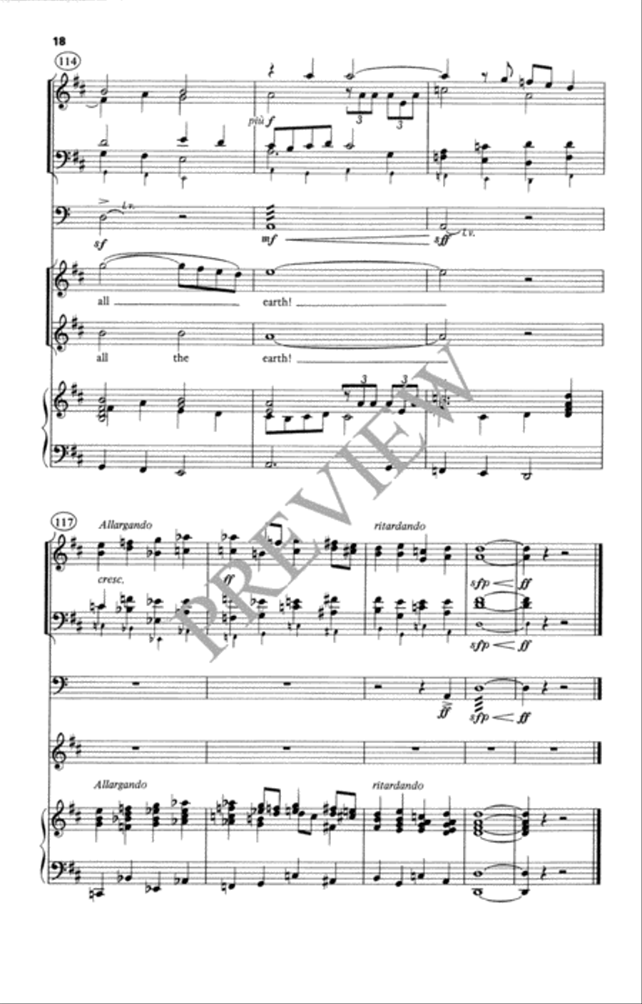 How Great Is Your Name 4-Part scores gallery preview page 19