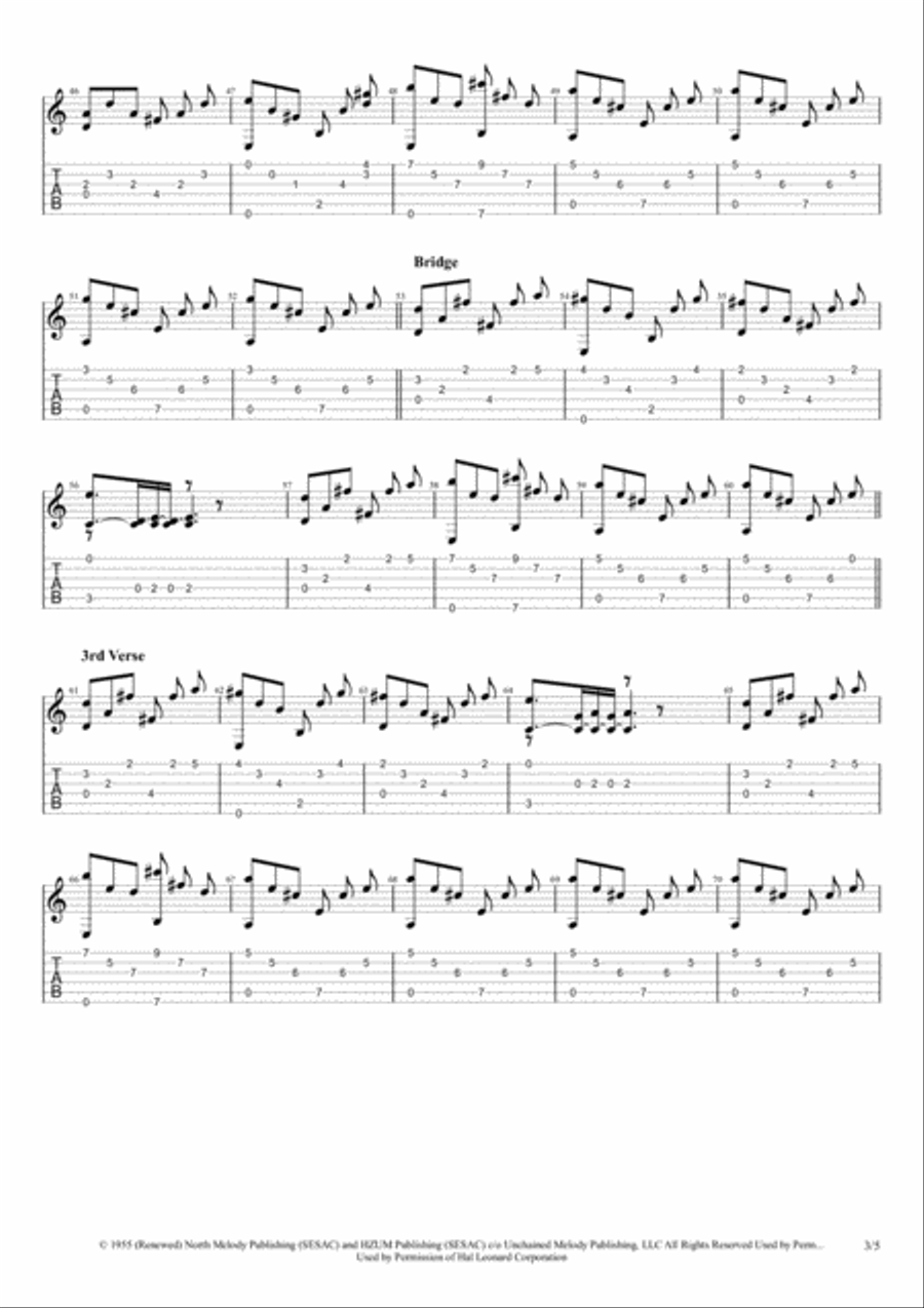 Unchained Melody Unchained Melody Electric Guitar scores gallery preview page 3